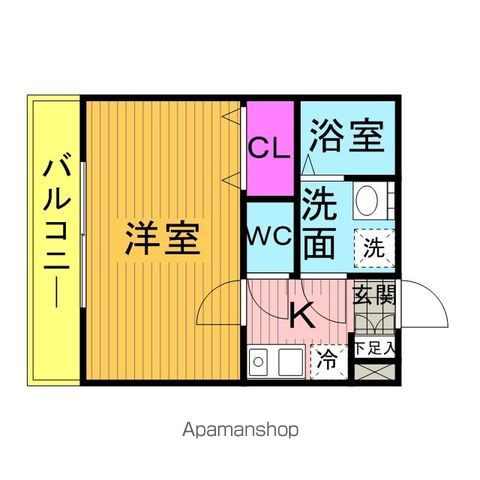 クレフラスト松戸吉井町Ａの間取り