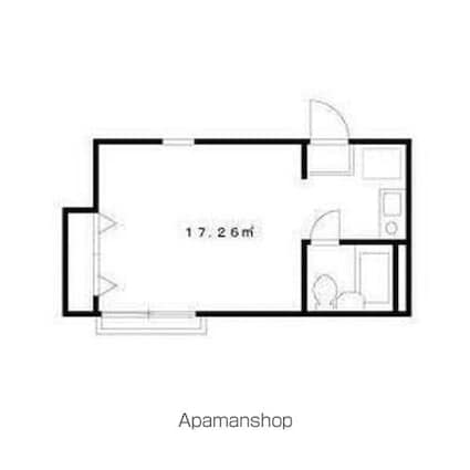 エステート華[1K/17.26m2]の間取図