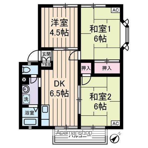 さくらパークA棟の間取り写真