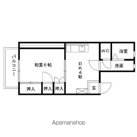 【サザンフォレスト干隈の間取り】