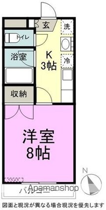 ＭＫマンション[1K/25.88m2]の間取図