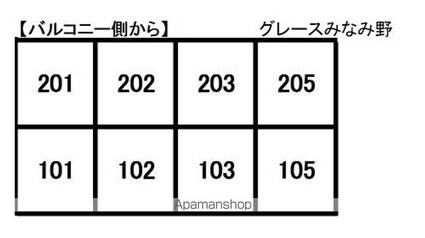 グレースみなみ野[1K/21.69m2]の配置図