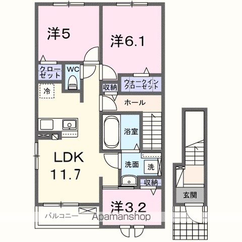 【ウェルシュガーデンⅡの間取り】