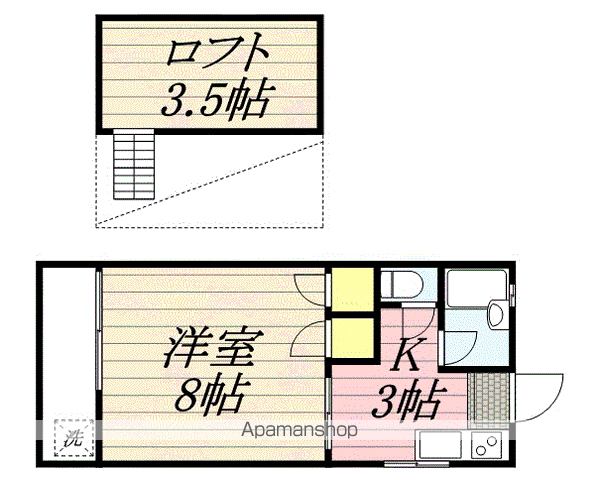 アゼール香椎Ⅱの間取り