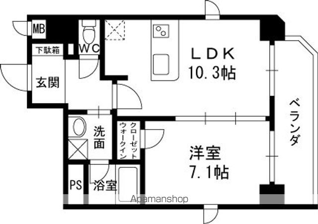 プレサンス梅田EASTの間取り写真