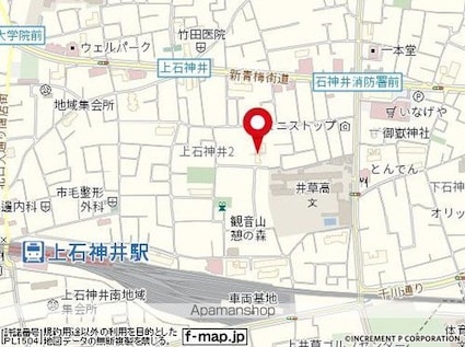 東京都練馬区上石神井２丁目[1K/16.6m2]の周辺