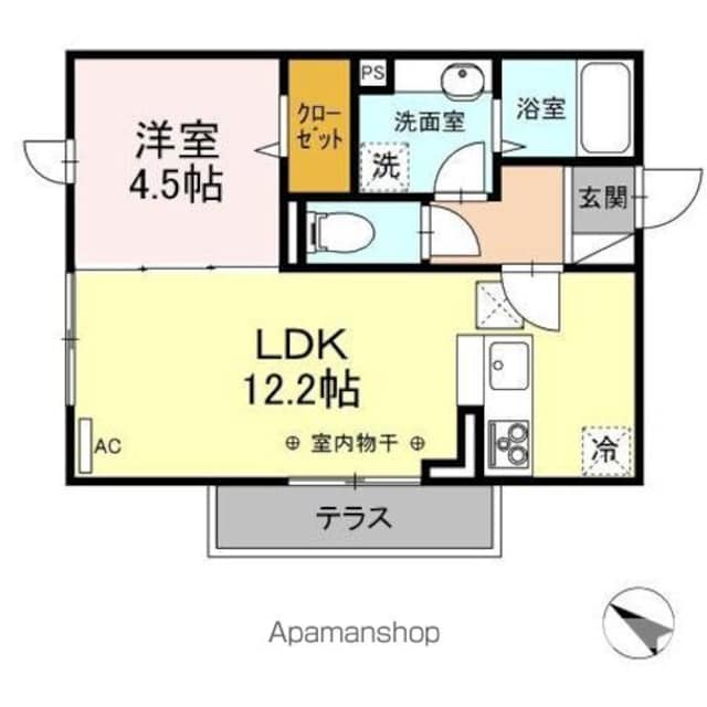 Ｄーｒｏｏｍ柏崎[1LDK/40.28m2]の間取図
