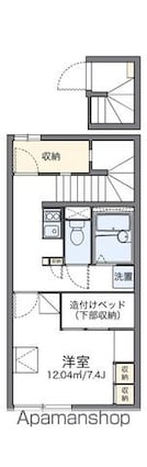 レオパレスエスターテベント[1K/28.15m2]の間取図