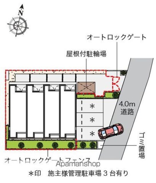 レオネクストセレーネ[1K/29.02m2]の配置図
