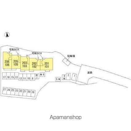 ＣＬＡＲＩＳ朴のき[2LDK/49.94m2]の配置図