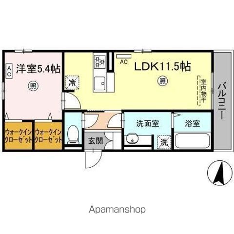 DーROOM藤田 A棟の間取り写真