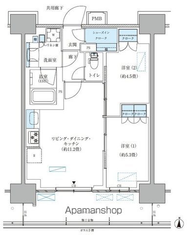 パークアクシス西大島コンフォートスクエアの間取り写真