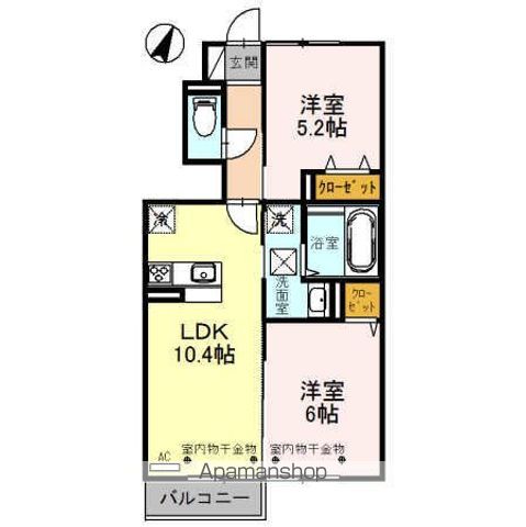 DーROOM利田 A棟の間取り写真