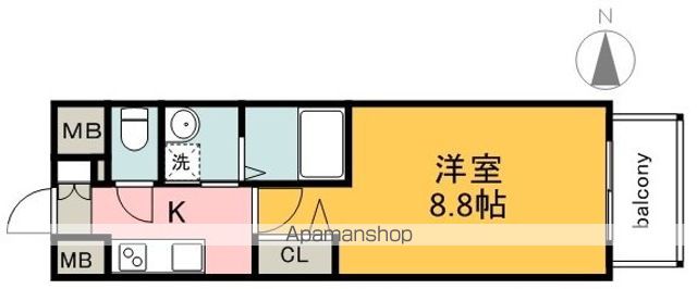 GRACECOURT上八丁堀の間取り写真