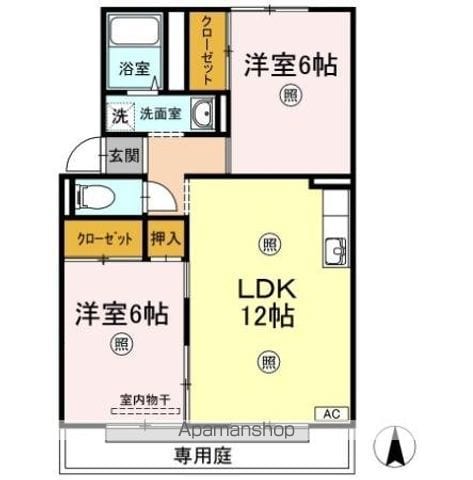 オークス金子 A棟の間取り写真