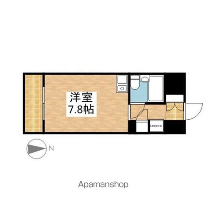 Ｋｏｍｏｄｏｋａｓａ　Ｍｉｗａ[1R/20.52m2]の間取図