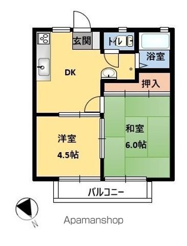 平木ハイツの間取り写真