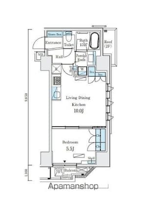グレイスコート岩本町[1LDK/41.16m2]の間取図