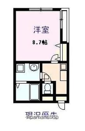 フリージア荒川[1K/28.74m2]の間取図