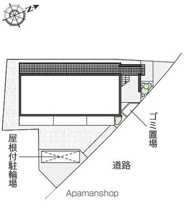 レオネクストラフテル西台[1K/20.49m2]の配置図