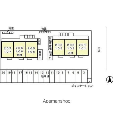 セントスクエアー　Ｂ 105 ｜ 岐阜県各務原市蘇原申子町３丁目23（賃貸アパート1LDK・1階・40.29㎡） その15