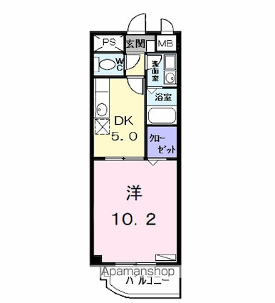 Ｓｏｌｅｉｌ　Ｈｏｎｊｉｎ[1DK/36.1m2]の間取図