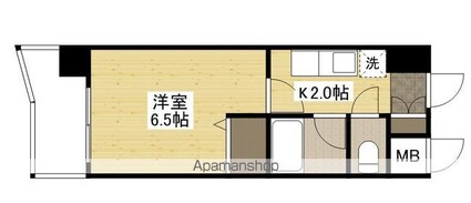 プライム出島[1K/20m2]の間取図