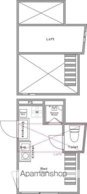 ハーモニーテラス巣鴨[1R/10.5m2]の間取図