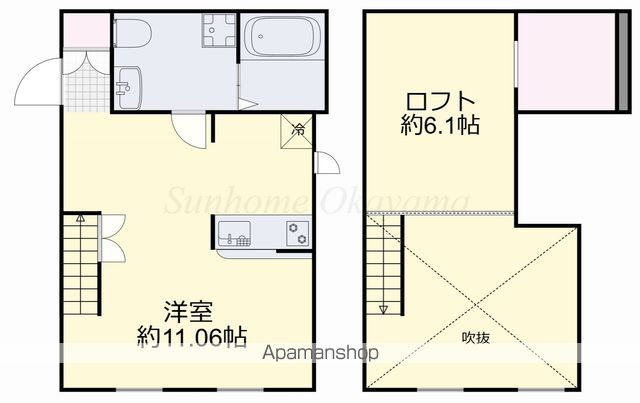 プリマガーデン岡山 壱番館の間取り写真