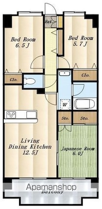東京都三鷹市下連雀７丁目[3LDK/71.5m2]の間取図