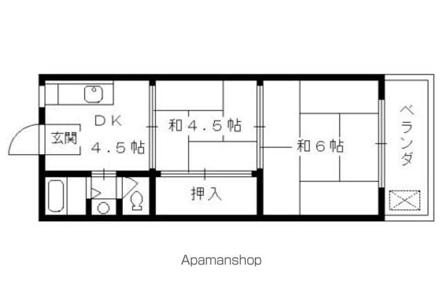 マンション中川の間取り写真