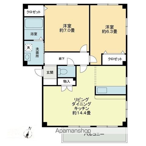 フォブール世俵Ａの間取り