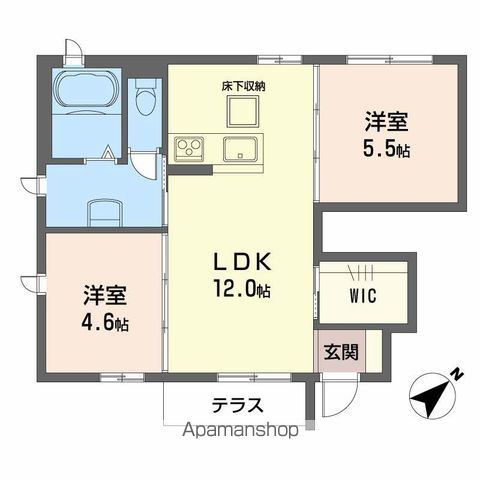 エクレール長楽寺 A棟の間取り写真