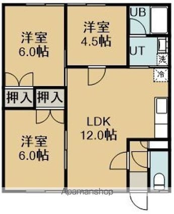 マンションシーリッチ（マンションシーリッチ）[3LDK/58.67m2]の間取図