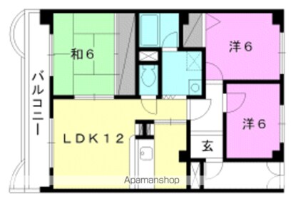 ラ・ルミエール[3LDK/73.32m2]の間取図