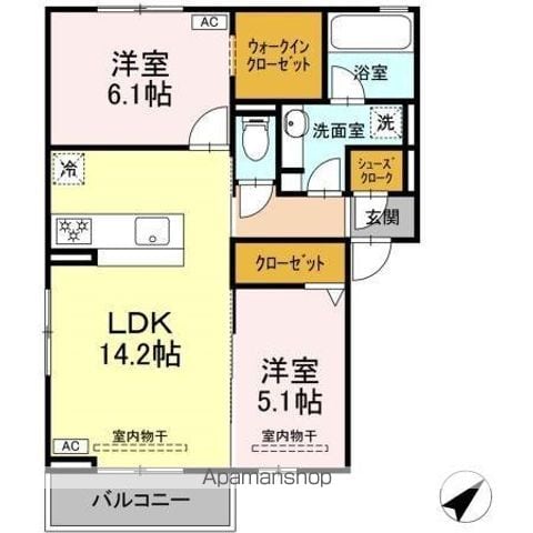 恵比寿の森の間取り写真