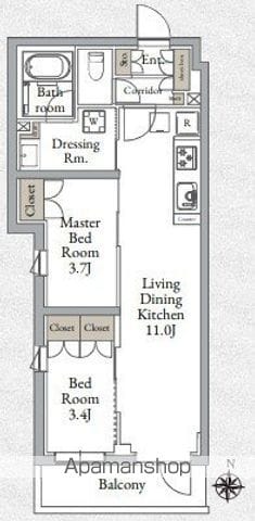 LIVECASA千鳥町の間取り写真