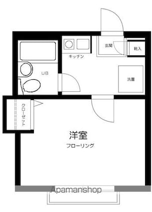 ＯＺ弐番街[1K/16.91m2]の間取図