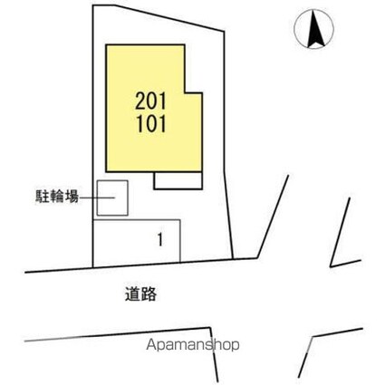 Ｔフラット道後一万[1LDK/33.27m2]の配置図