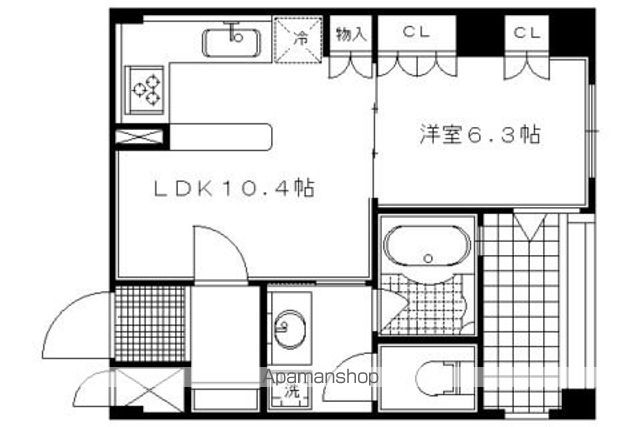 リーガル京都御所東の間取り写真