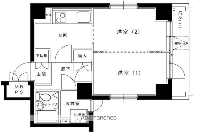 朝日プラザ吉野町の間取り写真