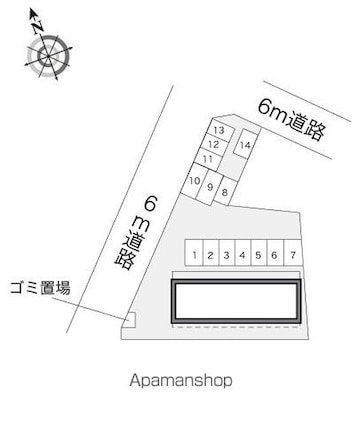 レオパレスＴ　ＨＴａｎａｋａ[1K/23.18m2]の配置図