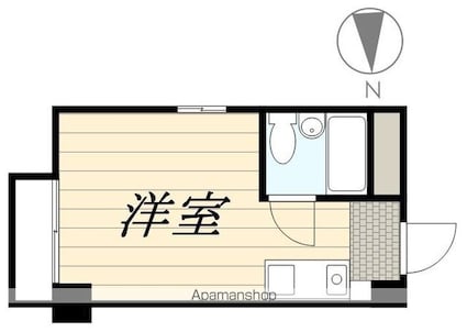セントヒルズ岐阜　　[1R/16.24m2]の間取図