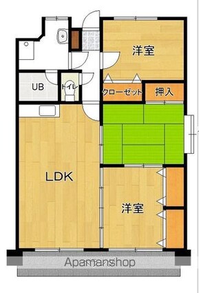 第八中村ビル[3LDK/70.23m2]の間取図