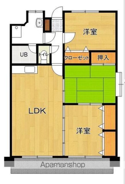 第八中村ビル[3LDK/70.23m2]の間取図