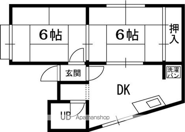 田井町マンションの間取り写真