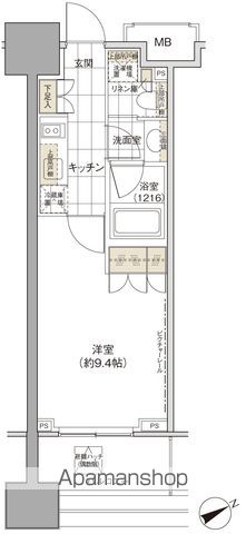 パークハビオ西新宿の間取り