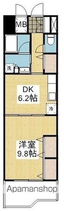リアライズ竹原[1DK/41.38m2]の間取図