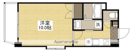 広島県広島市西区中広町２丁目[1K/27.59m2]の間取図
