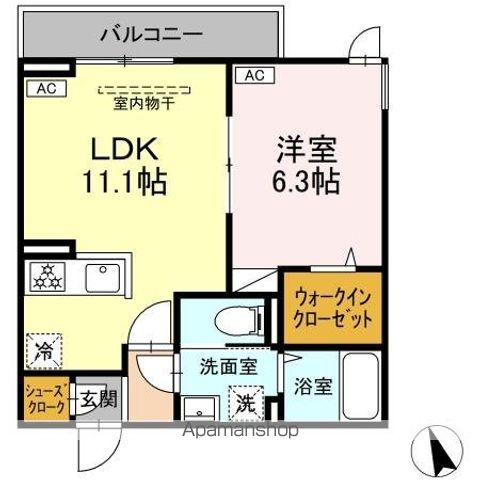 （仮）ＤーＲＯＯＭ東四つ木Ｄの間取り